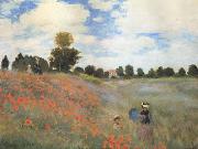 Claude Monet Poppies near Argenteuil (mk06) oil on canvas